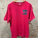 Tultex Vintage 90s Just Like Lucy Peanuts Do I Care? Pink Double Sided Graphic Tee XL Photo 4