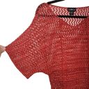 it's our time  Womens Size S Red Bohemian Crochet Knit Blouse Photo 2