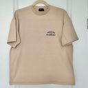 White Fox Boutique Essentials Club Tee Short Sleeve Embroidered Logo Sand S/M Photo 2