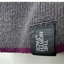 The North Face  Women’s Lightweight Grey Checkered Purple Trim Sweater Size Medium Photo 2