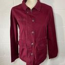 Abound Nordstrom Burgundy Zip Up Utility Jacket Photo 0