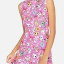 Dolls Kill Tokidoki  Mock Neck Sleeveless Pink Skater Dress Mini Medium Photo 0