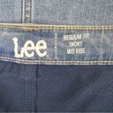 Lee  Size 22 Midrise Denim Skort Regular Fit 5 Pockets Belt Loops Button … Photo 9