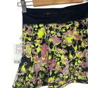 Lululemon New Womens 2 Pace Rival Mid Rise Floral Skirt Shorts Lined Multi Black Photo 7