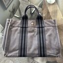 Hermès HERMES Paris Small Denim Tote Bag, Grey Photo 3