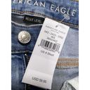 American Eagle  4 Short Jeans Hi-Rise Jegging Crop - Light Washed Distressed  NWT Photo 2