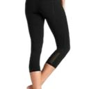 Athletic Works Athleta NWT Women’s Size S Black Mesh Insert Crux Capri Leggings 243142 N0106 Photo 3