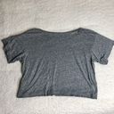 n: Philanthropy Codie Distressed Gray Crop Tee Photo 4