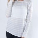 Zyia Active Chill Perforated Long Sleeve Top White Size M Photo 0