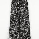 Lulus  Spotted You Black Leopard Print Paperbag Waist Pants Medium Photo 1