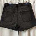 Uniqlo NWOT  Dark Gray High Rise Denim Jean Shorts Size 27 Small Photo 3