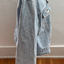 Allegra K Y2K Cropped Light Washed Jean Jacket, size L Photo 9