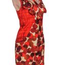 Tracy Reese retro mid-century orange circle print cap sleeve silk sheath dress -6  Gently used in very good condition.  New York size women’s 6. 100% silk. Photo 1