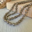 American Vintage Vintage “Mystique” Grey Faux Freshwater Pearl Necklace Elegant Classic Style Minimal Pearlcore Photo 3