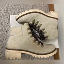 st. john's bay  Landson Boots 9 Womens Off White Faux Leather Lace Up Comfort Photo 8