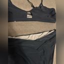 Cupshe NWT  Bikini Set Cut Out High Waisted V Cut Bottom Stone Blue size XL Photo 3