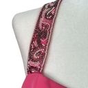 Oleg Cassini Women’s Vintage  Black Tie Neiman Marcus pink beaded dress size 10 Photo 2