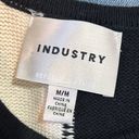 Industry  Republic Clothing Black and Ivory Floral Knit Sweater Tank Size Medium Photo 7