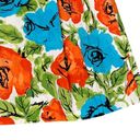 Talbots  Petites Pleated Floral A-Line Mini Skirt 100% Cotton Women's 6P Multi Photo 3