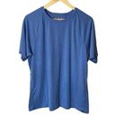 L.L.Bean  Athletic Top Womens‎ Size XL Blue Teal Crew Neck Short Sleeve Photo 0