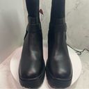 Blondo New!  Leather Rebel Waterproof Moto Biker Boot Black Sz 8.5 $170 Photo 5