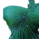 La Femme Formal Iridescent Green Prom Homecoming Gown Full Length Photo 12