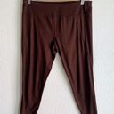 Sweaty Betty  All Day Leggings 7/8 Emboss Maroon Red XL Photo 1