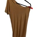 United Colors Of Benetton Vintage  dress one shoulder, stretch, size small, camel Photo 0