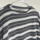 All saints Womens Cassia Jumper Gray White Stripe Boat Neck Wool Sweater… Photo 3