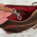 Dooney & Bourke  Burgundy Wine Suede Crossbody Bag Purse Top Zip with cover Photo 9