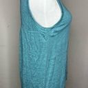 Cynthia Rowley  teal/Blue Linen Tank Top Photo 10