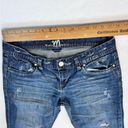 Pacific&Co Madison Denim  Womens Blue Denim Stretch Distressed Capri Jeans Size 9/10 Photo 5