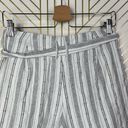 L'Academie L’Academie The Lark High Waist Tie Short in White Stripe Size US Small Photo 6