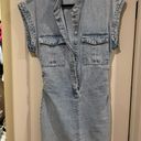 Denim Button Dress Blue Photo 0