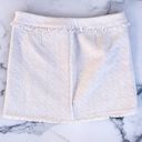 Proenza Schouler White Label fringed cotton-blend tweed mini skirt size 8 medium Photo 7