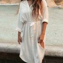 l*space L* Logan Midi Swim Cover Up Dress in White Size Small Photo 0