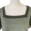 Fashion Bug  women’s 22/24W light and dark green striped short sl… Photo 1