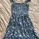 Jessica Simpson Blue and White Tiered Summer Dress Photo 7