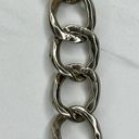 The Bar Chunky Silver Tone Metal Chain Link Belt Size XS Small S Photo 4