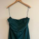 Showpo Emerald Green Strapless Tie Back Maxi Dress Photo 4