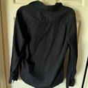 Vince  black cotton button down shirt long sleeve - size small Photo 3