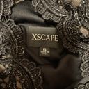 XScape black & silver lace cocktail sheath dress Photo 8