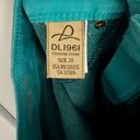 DL1961  Angel Mid Ride Skinny Ankle Calypso Jeans teal cotton zip 4-way stretch Photo 7