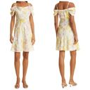 Ted Baker  Camily Cowl Front Satin Mini Dress Floral Cold Shoulder Size US 14 Photo 12