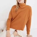 Madewell  Hemp Cotton Mock Neck Sweatshirt In Fresh Cider Photo 0