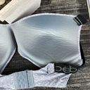 Bebe  Gray & Black Logo Band Wire Free Bra 38DD Photo 2