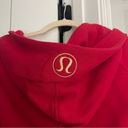 Lululemon  Lunar New Year Scuba Oversized Half-Zip Hoodie Size M/L Dark Red Photo 6