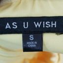 As You Wish AS U WISH Yellow Maxi Dress Sz Small Photo 7