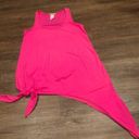 Tyr. Dual Adjustable Side Tie Tank Top Bright Hot Pink S SM Small Quick Dry Tunic Photo 4