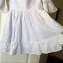 Agua Bendita Dress Cedro Bruma Embroidered Lace Eyelet White M NWT Photo 2